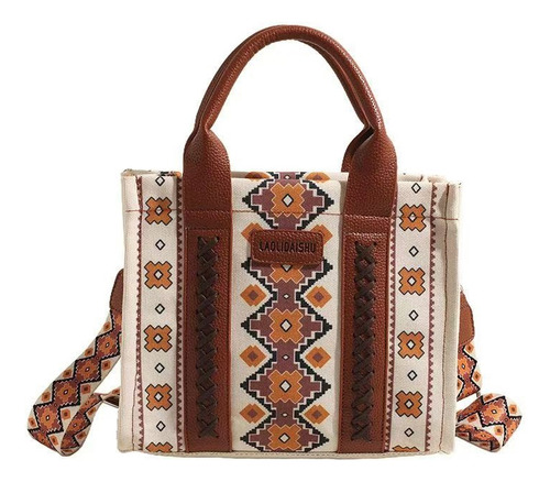 Mm Bolso Wrangler Para Mujer Bolso Mano Boho Azteca Hobo