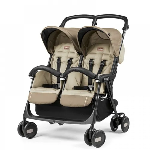 aerolíneas Caballo . Cochecito Aria Twin Shopper Para Mellizos Peg Perego Arcoiri