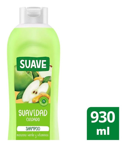 Shampoo Suave Suavidad Cuidado Manzana Verde Y Vit 930 Ml
