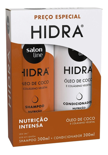 Kit Shampoo + Condicionador Salon Line Hidra Coco 300ml 