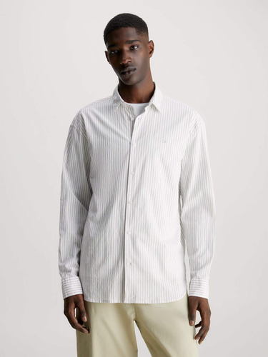 Camisa Blanca Calvin Klein Relaxed Hombre