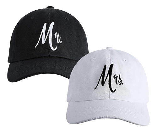 A Juego Mr. & Mrs. Gorras De Béisbol, Regalo De Novia