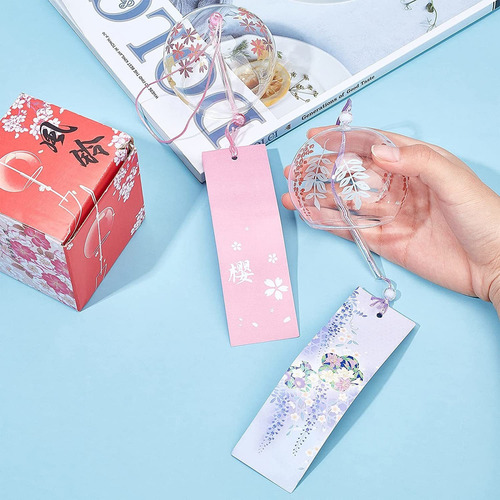 3 Campanas Viento Cristal Japonesas Para Regalo Cumpleaños