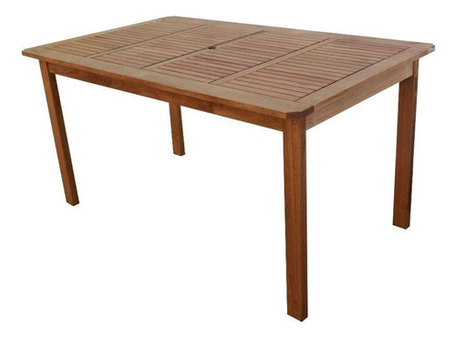 Conjunto Mesa Retangular E 6 Cadeiras Dobráveis Madeira