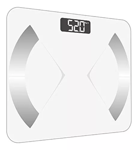 Báscula de grasa corporal inteligente Bluetooth con aplicación iOS/Android,  báscula digital de baño para peso corporal, grasa corporal, agua, masa