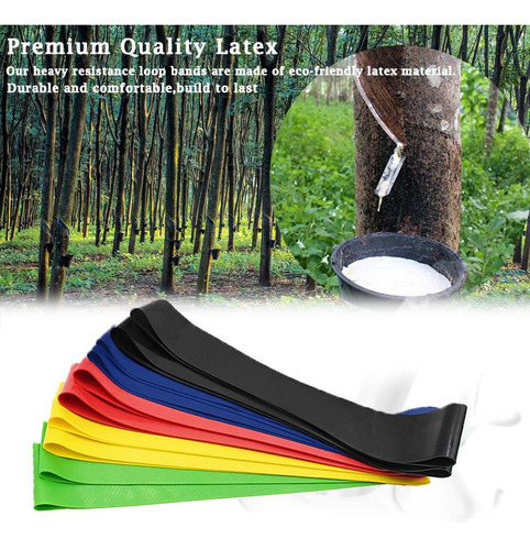 Kit 5 Bandas Elasticas Para Ejercicio Yoga Pilates Gimnasio