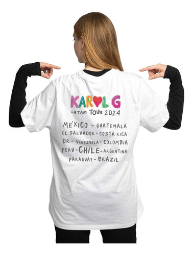 Karol G Mañana Será Bonito Tour 939 Polera Estampada Dtf