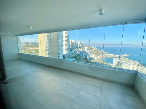 Gran Depto Arriendo Año Corrido, 4 Dor, 3 B, Vista Al Mar