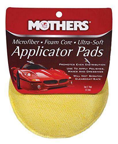 Madres Yellow Microfiber Ultra Soft Applicator Pad Y4zop