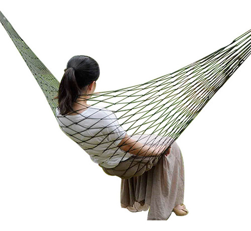 Outdoor Nylon Mesh Rope Hammock Suspended Bed C