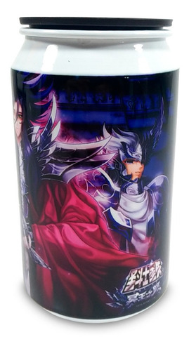 Imagem 3 de 4 de Lata De Aluminio Personalizada Cavaleiros Do Zodiaco 280 Ml