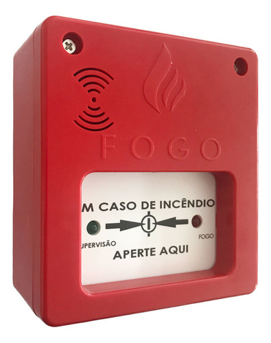 Acionador Manual Com Sirene 12v/24v Convencional Segurimax