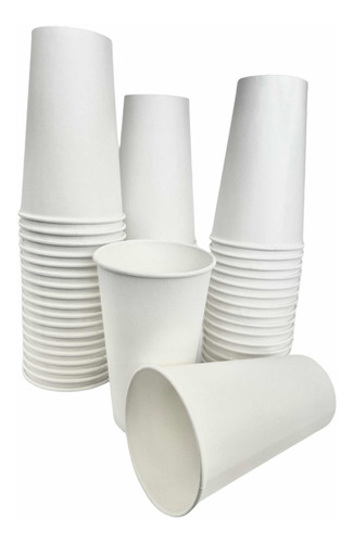 1000 Vasos Desechables Biodegradables 12 Oz Compostables