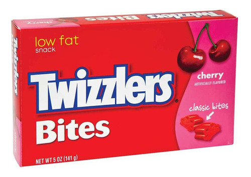 Twizzlers Bites Cherry Caja Dulces Sabor Cereza 141 Gr