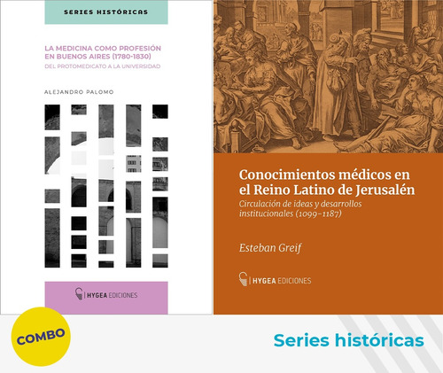 Combo Historia De La Medicina, Hygea Ed., Palomo - Greif