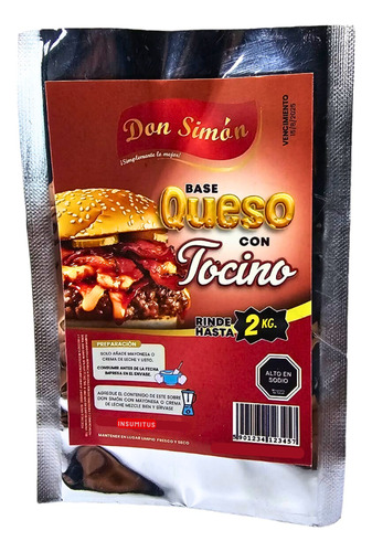 Salsa Base Queso Tocino (40gr) Don Simon