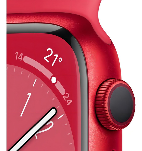 Apple Watch Series 8 GPS - Caja (PRODUCT)RED de aluminio 41 mm - Correa deportiva (PRODUCT)RED - Patrón - Excelente (Reacondicionado)