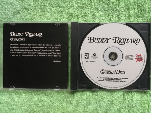 Eam Cd Buddy Richard Quiera Dios 1971 Segundo Album Estudio