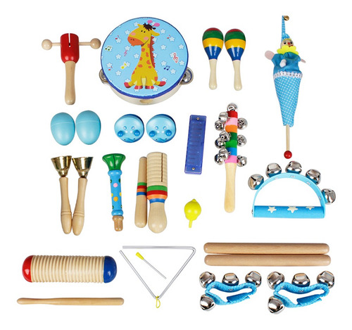 Imagen 1 de 9 de Musical Toys Instrumentos De Percusión Banda Ritmo Kit Para