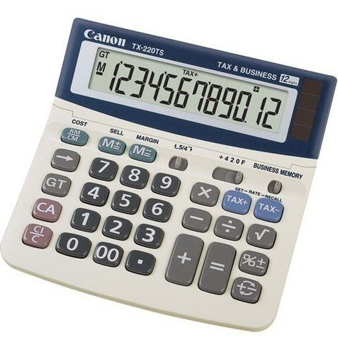 Calculadora De Escritorio Canon Tx-220tsii Blanco