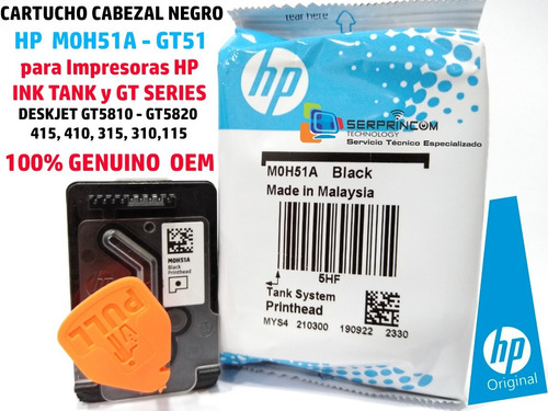 Cabezal Hp 5820 5810 415 315 115 110 410 Negro Original 100%