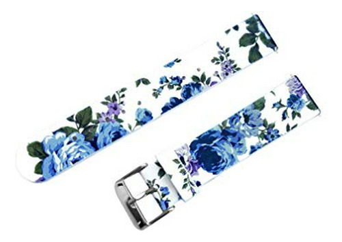 Correa De Reloj - Correa De Reloj - Nickston Floral Fl-2 Blu