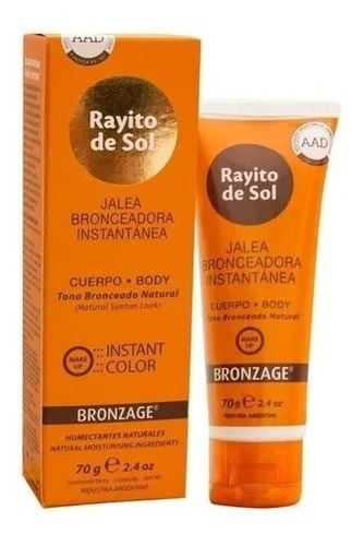 Rayito De Sol Jalea Bronceadora Instantánea Bronzage 70g