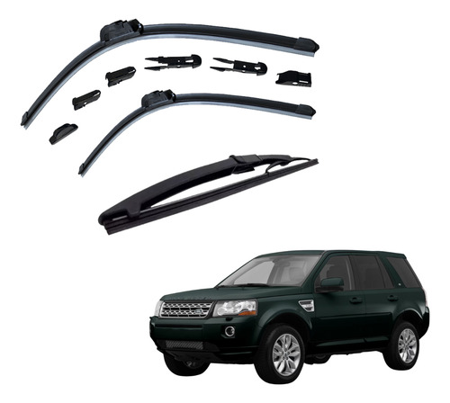 Juego De 3 Limpiaparabrisas Brx P/ Land Rover Lr2 2010