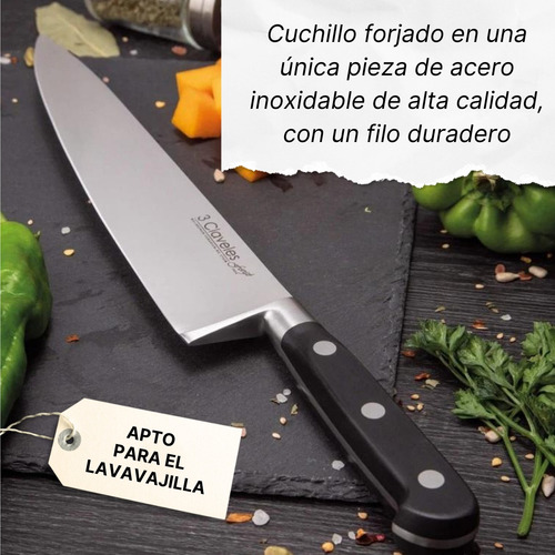 Cuchillo Cocinero 20 Cms Forge 1563