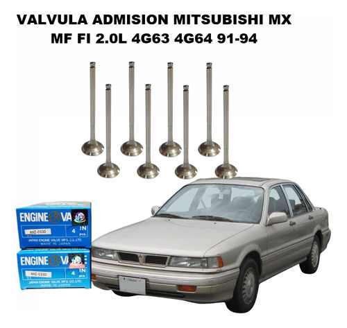 Valvula Admision Mitsubishi Mx Mf Fi 2.0l 4g63 4g64 91-94