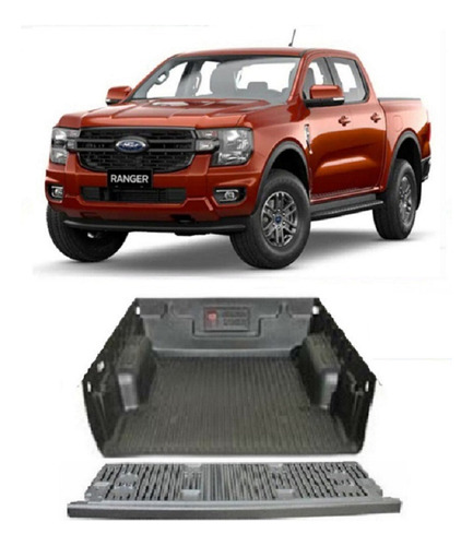 Protector De Cajón Rugged Liner Ford Ranger 2023/2024 4 Ptas