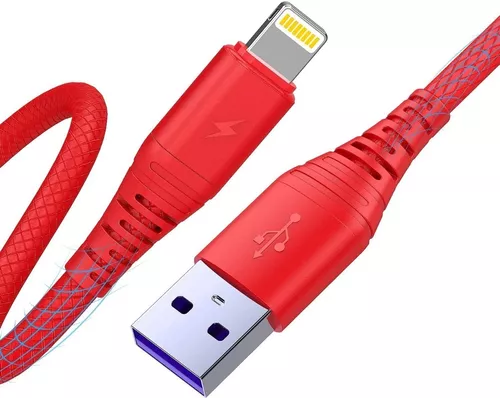 OPSO 1M/3.3 pies USB Cable de carga para iPhone 7 6s 6 Plus SE 5s 5c 5,iPad Pro Air 2,iPad mini 4 3 2,iPod touch nano-Blanco