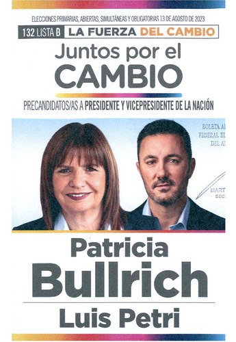 Afiches Politicos  2023  65x48 Cm Zocan Grafica