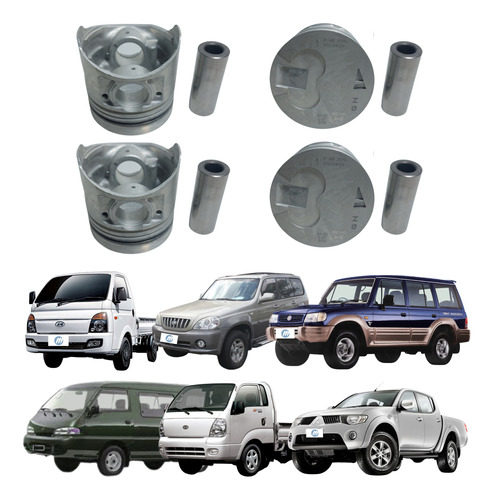 Pistão S/ Jet Cooler Std Mitsubishi L200 2.5 8v Diesel 2002