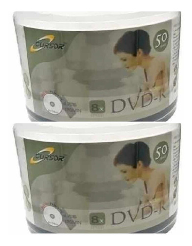 Dvd R 8x 4.7 Gb Logo Cursor Pack 100