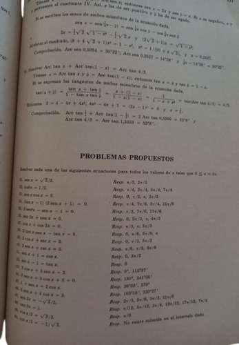 Libro Trigonometría Plana Esférica Teoría 680 Probl Resuelt (Usado)