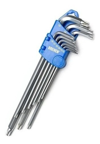 Juego Llaves Tamper Torx 9pz Bremen 4159 Mkb