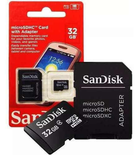 Cartão Memoria Micro Sd 32gb Box Classe 4 Blister Scandisk