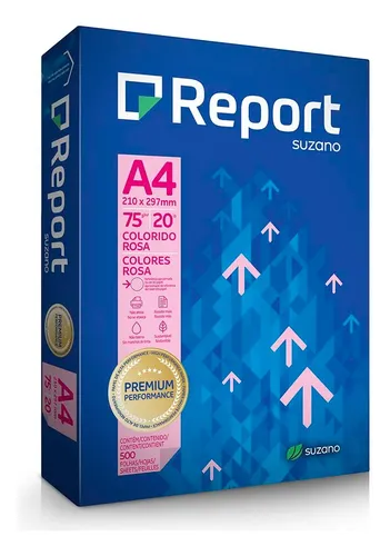 comprar Papel Sulfite Colorido A4 Report 75g Caixa Com 2500 Folhas