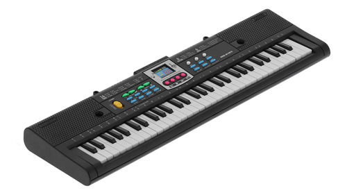 Mini Piano Eléctrico 61 Teclas Negro Estudio Multifuncional