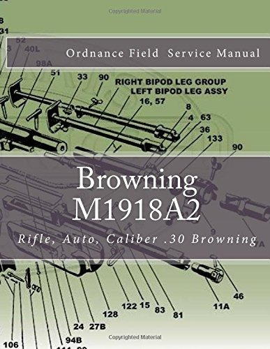 Rifle Auto Caliber 30 Browning M1918a2 Ordnance Manual (midd