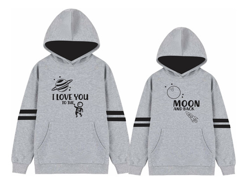 Buzos Sacos Hoodie Pareja Astronautas