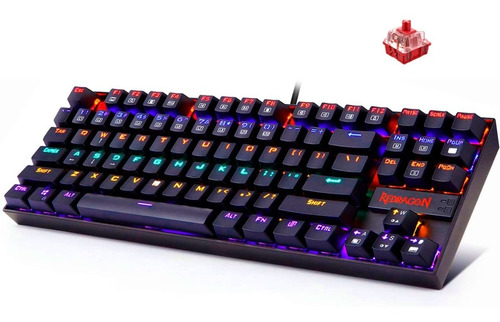  Redragon Teclado Mecánico Kumara Negro Led Rainbow 