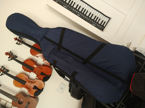 Capa P Violoncelo 4 4 (extra Luxo) Excelente Qualidade Azul