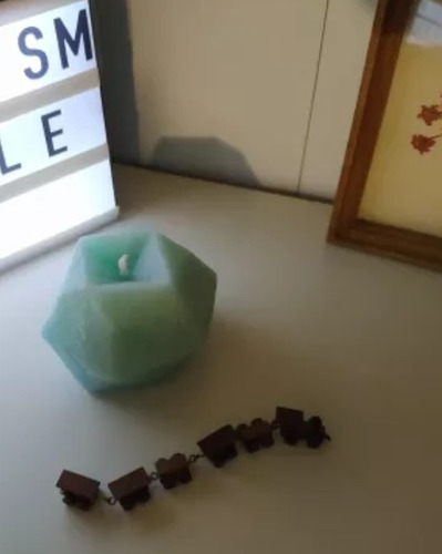 Velas Decorativas Aromáticas D Soya Manzana Geométrica 4pack
