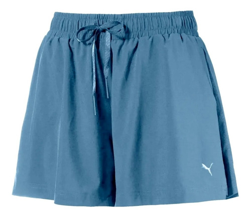 Short Deportivo Correr Mujer Puma Evo Short 575106 Azul