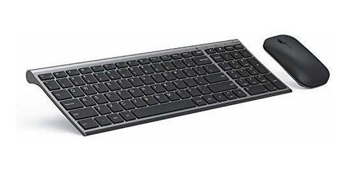 Juego Teclado Raton Inalambrico Ultra Fino Recargable Bajo