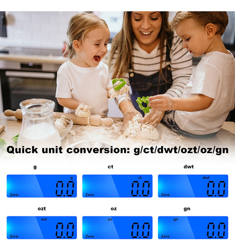 Báscula De Cocina De 3 Kg/0,1 G: Accue Para Cocinar Y Hornea