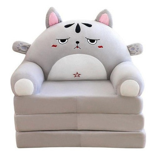 Sofá Plegable Para Niños Pequeños, Sillón, Funda Lavable Color Dog