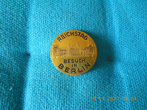 Lucheto Pin Prendedor Esmaltado Reichstag Berlin - Alemania